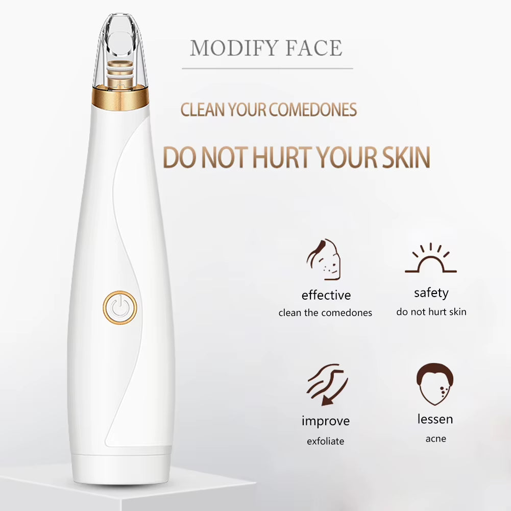 Electric Face Blackhead Remover Facial Pore Acne Pimple Removal Skin Care Device