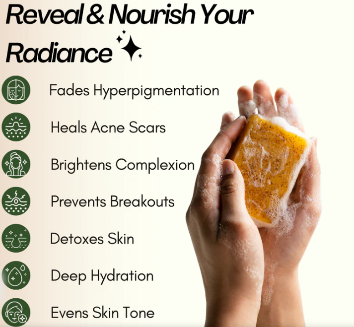 Lemon Turmeric Brightening Body Soap