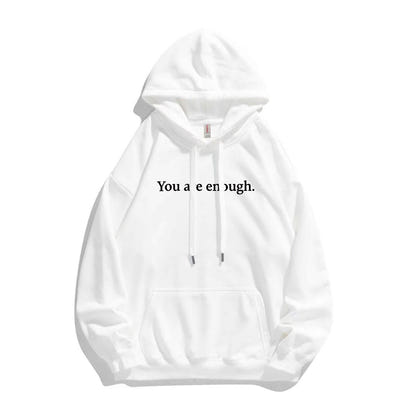 Kangaroo Pocket Drawstring Printed Hoodie